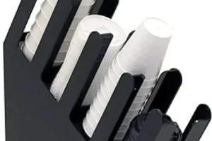 Oblique Four-Grid Cup Holder (Red, White, Black)